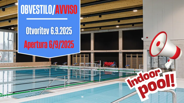 NOTRANJI BAZEN SE ODPIRA NOTRANJI BAZEN SE ODPIRA